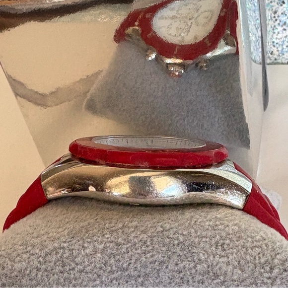 Michele Tahitian Jelly Bean Red Ladies Chronograph Watch - Picture 11 of 16